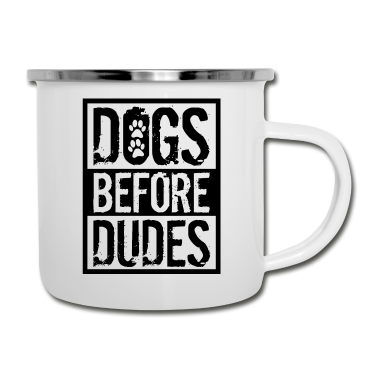 Hunde Emaille Tasse - Hund