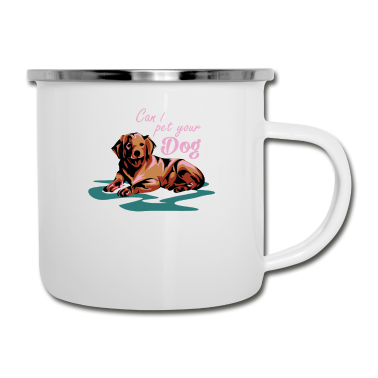 Hunde Emaille Tasse - Hund