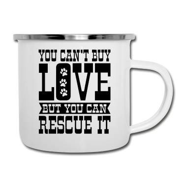 Hunde Emaille Tasse - Hund