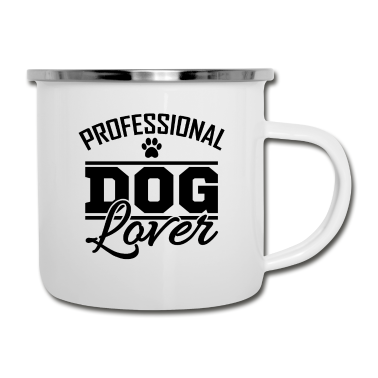 Hunde Emaille Tasse - Hund