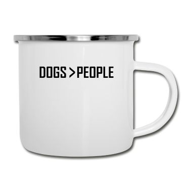 Hunde Emaille Tasse - Hund