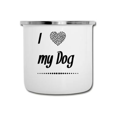Hunde Emaille Tasse - Hunde