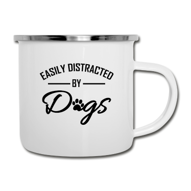 Hunde Emaille Tasse - Hund