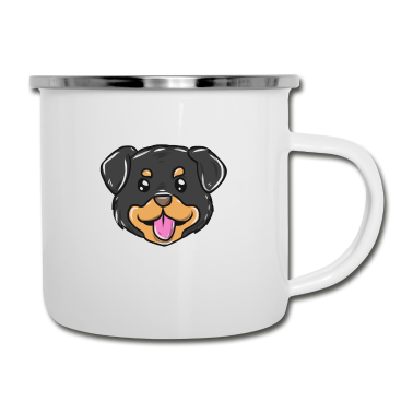 Hunde Emaille Tasse - Hund