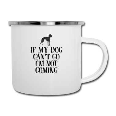 Hunde Emaille Tasse - Hund