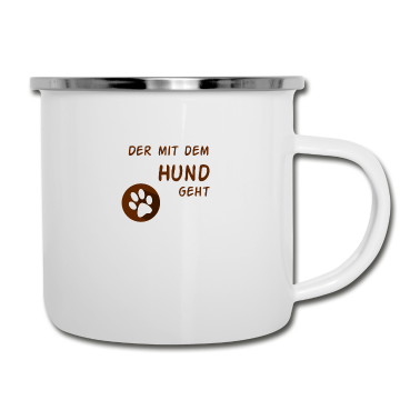 Hunde Emaille Tasse - Hunde