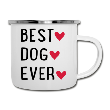 Hunde Emaille Tasse - Hund