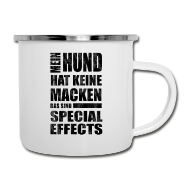 Hunde Emaille Tasse - Hund