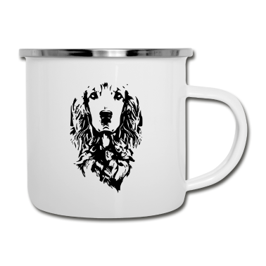 Hunde Emaille Tasse - Hund