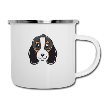 Hunde Emaille Tasse - Hund