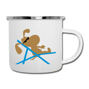 Hunde Emaille Tasse - hund