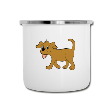Hunde Emaille Tasse - Hund