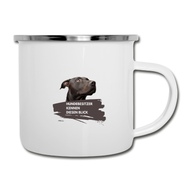 Hunde Emaille Tasse - Hunde