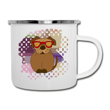 Hunde Emaille Tasse - Hund