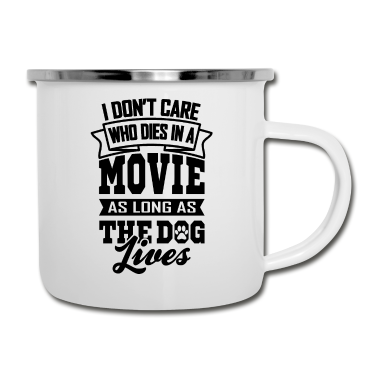 Hunde Emaille Tasse - Hund