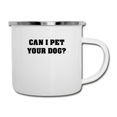 Hunde Emaille Tasse - Hund