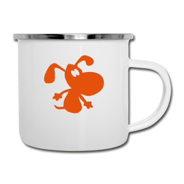 Hunde Emaille Tasse - hund