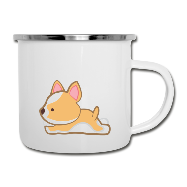 Hunde Emaille Tasse - Hund - Hunde - Hunde T-Shirt - Faulenzer