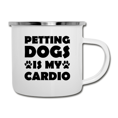 Hunde Emaille Tasse - Hund