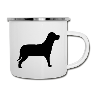Hunde Emaille Tasse - Hund