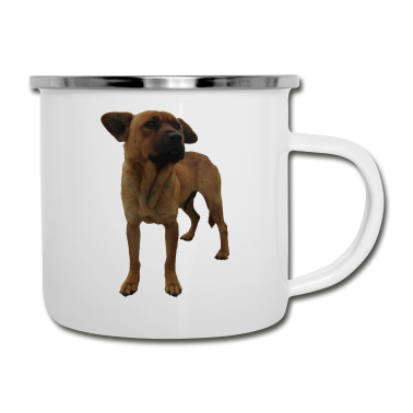 Hunde Emaille Tasse - Hund