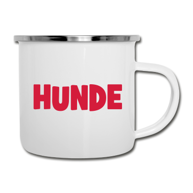Hunde Emaille Tasse - Hunde
