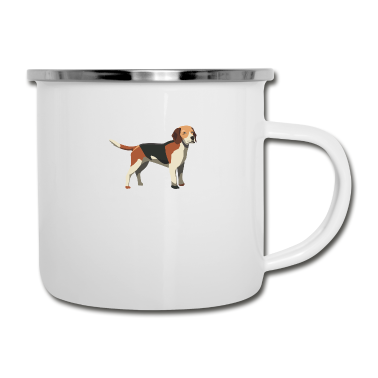 Hunde Emaille Tasse - Hund