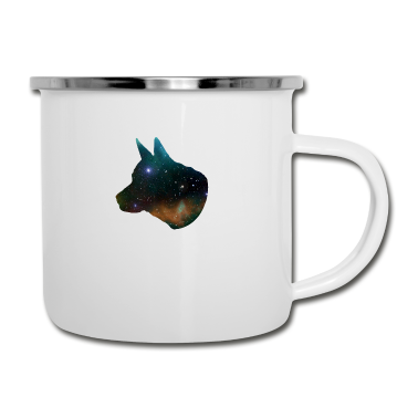 Hunde Emaille Tasse - Hund