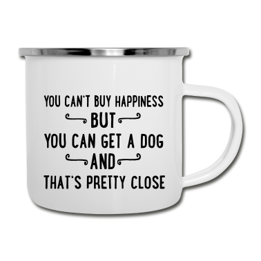 Hunde Emaille Tasse - Hund