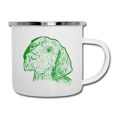 Hunde Emaille Tasse - Hund