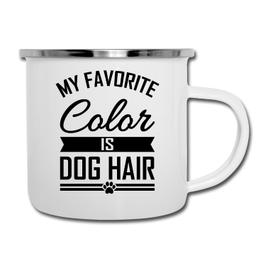 Hunde Emaille Tasse - Hund