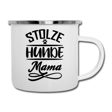 Hunde Emaille Tasse - Hund