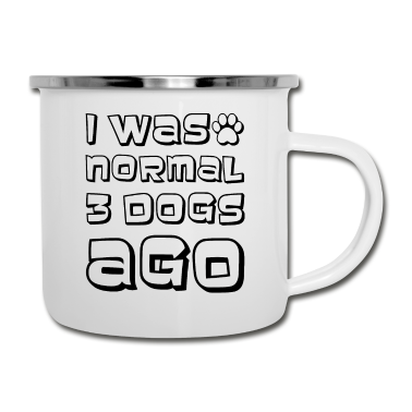 Hunde Emaille Tasse - Hund