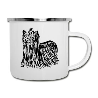 Hunde Emaille Tasse - Hund