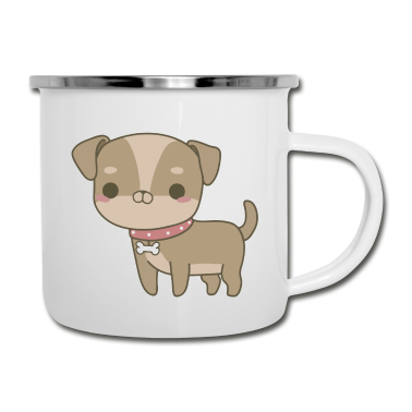 Hunde Emaille Tasse - Hund