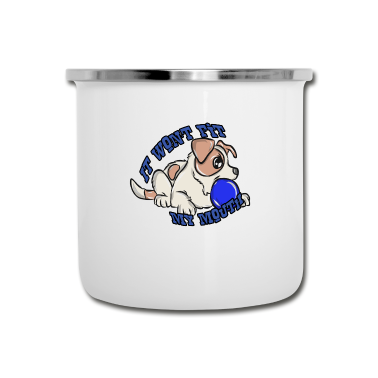 Hunde Emaille Tasse - Hund