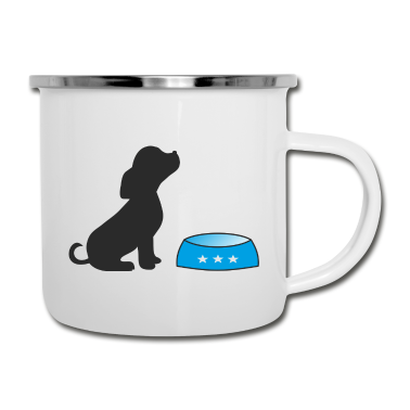 Hunde Emaille Tasse - hund