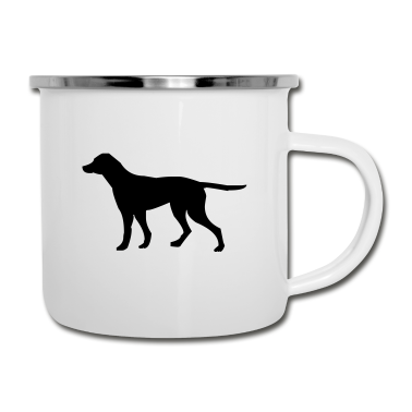 Hunde Emaille Tasse - hund