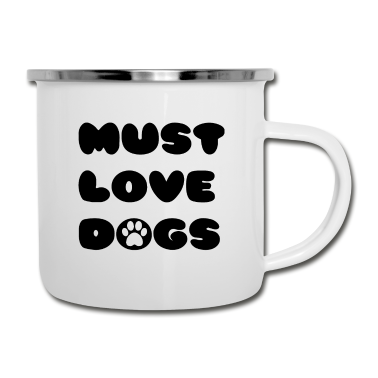 Hunde Emaille Tasse - Hund