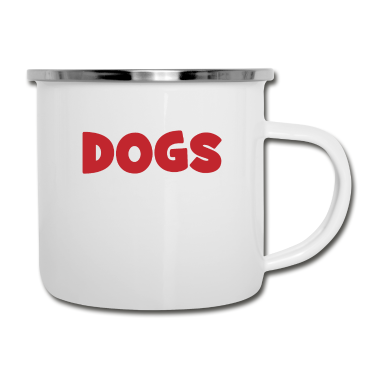 Hunde Emaille Tasse - Hund
