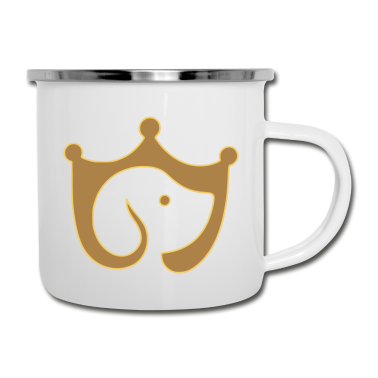 Hunde Emaille Tasse - Hund