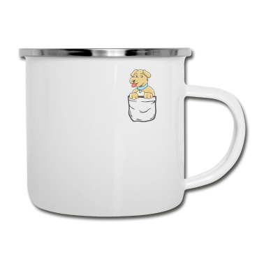 Hunde Emaille Tasse - Hund