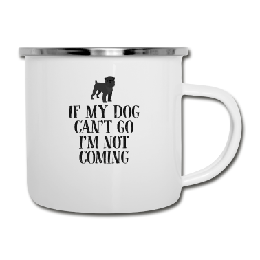 Hunde Emaille Tasse - Hund