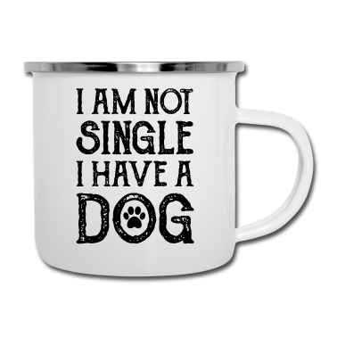 Hunde Emaille Tasse - Hund