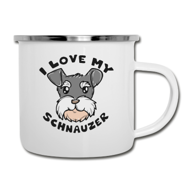 Hunde Emaille Tasse - Hund