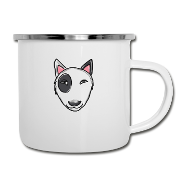 Hunde Emaille Tasse - Hund