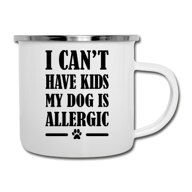 Hunde Emaille Tasse - Hund