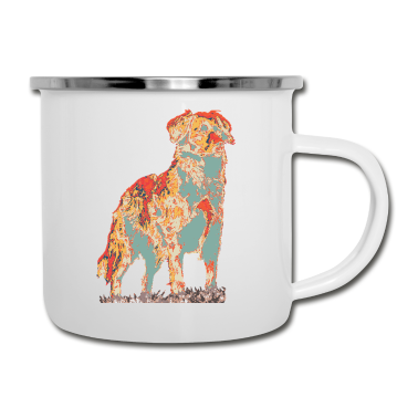 Hunde Emaille Tasse - Hund