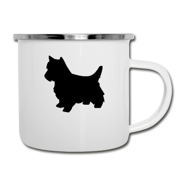 Hunde Emaille Tasse - hund