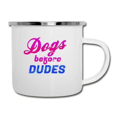 Hunde Emaille Tasse - Hund